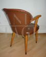 Vintage modern armchair in brown eco-leather, 1960s