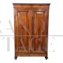 Antique wardrobe or pantry cabinet from the 19th century in walnut         