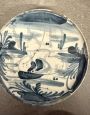 Antique 17th century Italian Savona ceramic plate