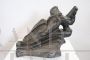 Angelic figure with book, Art Deco bronze sculpture