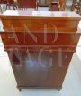 Antique English Davenport desk in mahogany with leather top