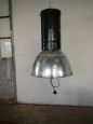 "Brocca" industrial lamp from the 70s, black color