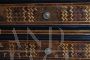 Antique Lombard inlaid chest of drawers with drop-down top, Italy 17th century