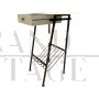Vintage console with magazine rack from the 1950s