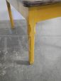 Vintage yellow lacquered kitchen table, 1960s