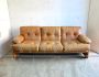 Coronado 3-seater sofa by Afra and Tobia Scarpa in cognac leather