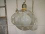 Ceiling lamp with three Murano glass pendants, 1950s