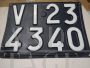 Vintage Vicenza VI23 car license plate