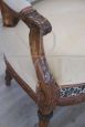 Antique 18th century carved walnut armchair