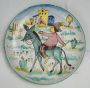 Group of four Vietri ceramic plates signed C.A.S.