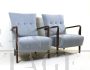 Pair of 1940s Art Deco armchairs Attr. Cassina Technical Studio    