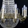 Maria Teresa hot air balloon chandelier with 18 lights in Bohemian crystal