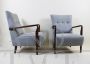 Pair of 1940s Art Deco armchairs Attr. Cassina Technical Studio