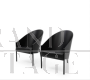 Pair of black Costes armchairs by Philippe Starck, 1980s          