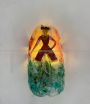 Rare A.V.E.M. wall light in laminated Murano glass with character, Italy 1950s