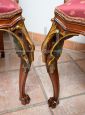 Pair of antique Napoleon III mahogany armchairs, France 19th century