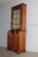 Antique display bookcase from the Empire era with bronzes, early XX century