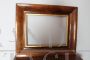 Antique Charles X tray frame in walnut with gold leaf