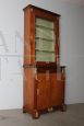 Antique display bookcase from the Empire era with bronzes, early XX century