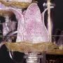 Magnolia chandelier in pink Murano glass