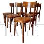 Set of six bistro chairs from the 1950s          