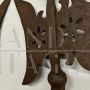 Pair of antique halberds forged in wrought iron, Italy late 19th century