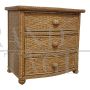 Pair of woven bamboo dressers