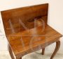 Small antique console folding table with central inlay, Italy '700 - Louis XV