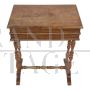 Antique walnut sewing table or dressing table