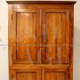 Antique corner cupboard in cherry wood, 19th century Italy