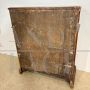 Antique Italian small sideboard from the 17th century in solid walnut