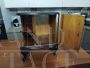 Pair of mirrored art deco bedside tables