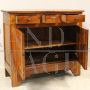 Antique small Louis Philippe sideboard in walnut from the 19th century