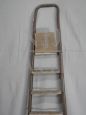 Vintage iron and wooden ladder from the 70s