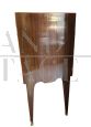 1950s bar cabinet in briarwood and mirror