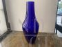 Blue Murano glass vase signed Laura De Santillana