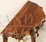 Antique Louis Philippe console table in richly carved walnut