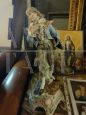 Pair of 19th century porcelain statues with characters