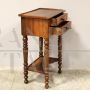 Antique Louis Philippe period bedside table or side table in walnut, 19th century