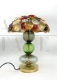 Design table lamp in hand-crafted multicolored Murano glass