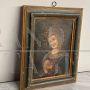 Antique oil on copper painting from the 17th century depicting the Sorrowful Virgin