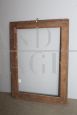 Large antique 19th century frame in carved solid walnut