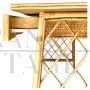 Bamboo and rattan desk in the style of Luis Sognot, Italy 1960s