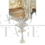 Rezzonico style chandelier in gold crystal Murano glass with 20 lights