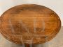 Antique round snap top walnut table from the Louis Philippe era - 1850