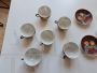 60s - 70s coffee set with Japanese decoration