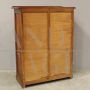 Office filing cabinet with double roller shutter in oak