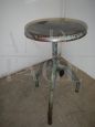 Industrial metal stool from the 1980s