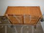 Wicker vase holder trolley from the 1960s