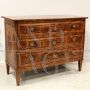 Louis XVI chest of drawers in inlaid and threaded walnut, Italy 18th century